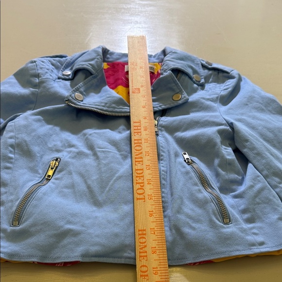 Color Me Courtney Dennis Biker Jacket Size 4 - Picture 8 of 14